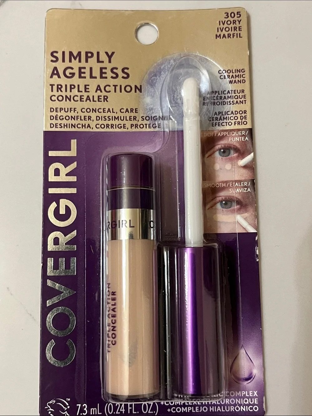 Covergirl makeup bundle concealer and loose powder ivory